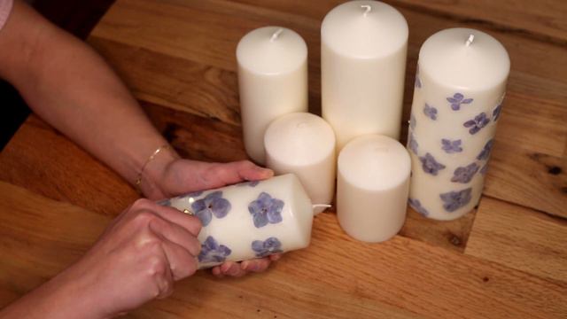 DIY Candle Decorating with Pressed Flowers and Paint Pens смотреть онлайн