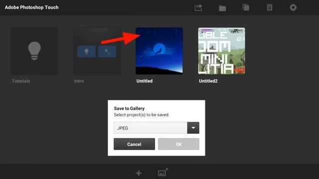 Ps touch | Save Project To Gallery смотреть онлайн