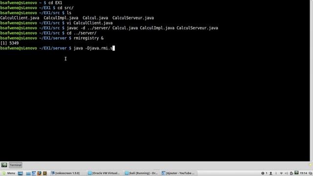 java rmi example : server on the machine, the client on a virtual machine смотреть онлайн