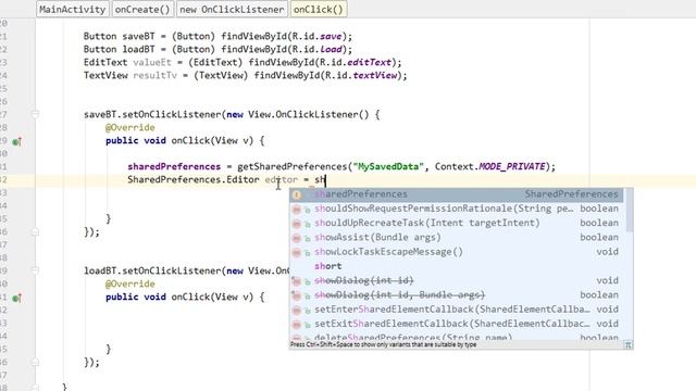 Android Application Development Tutorial for Beginners - #30 | 2017 | Saving - SharedPreference #2 смотреть онлайн