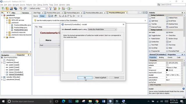 Java ComboBox смотреть онлайн