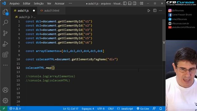 Aprenda o Método getElementsByTagName. Manipulando DOM #P2 - Curso de Javascript Moderno - Aula 31 смотреть онлайн