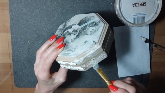 Шкатулка в стиле шебби шик. Shabby chic box. DIY. смотреть онлайн