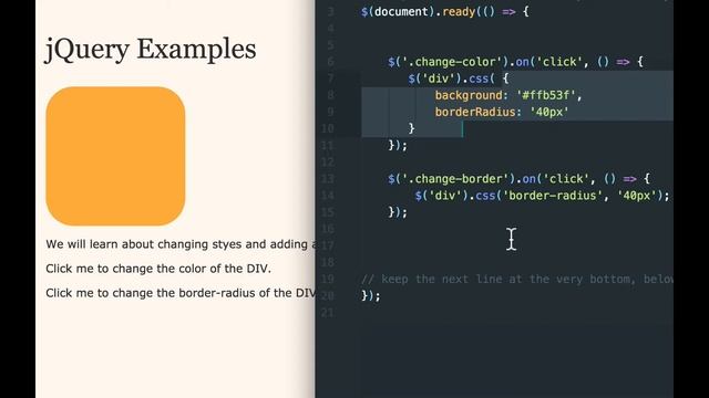 jquery 05 Changing CSS styles with jQuery смотреть онлайн