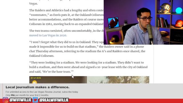 Raiders Mark Davis HEATED about Oakland A's Vegas Move смотреть онлайн