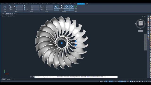 3D modelling Jet Engine/ AutoCAD смотреть онлайн