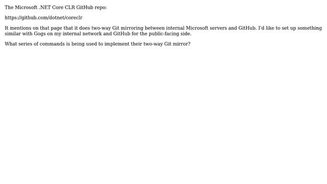 How to set up a two-way Git mirror? смотреть онлайн