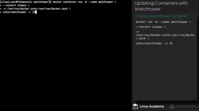 10 6 Updating Containers with Watchtower смотреть онлайн