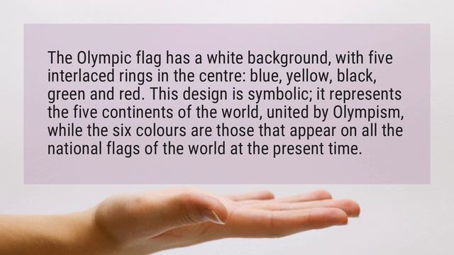 What does the Olympic symbol represent? смотреть онлайн