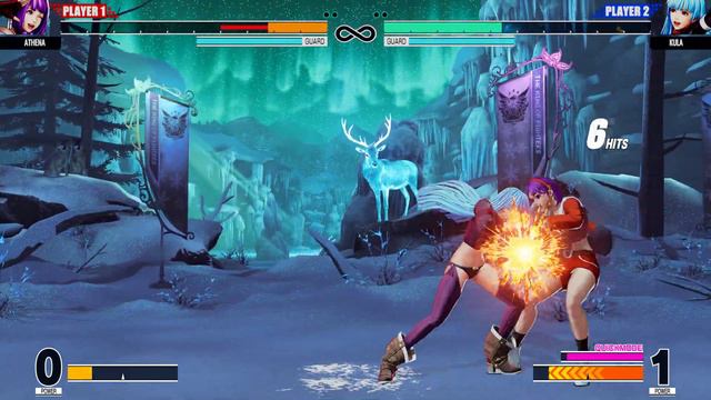 KOF XV Classic Athena 99 Vs Kula Angel Outfit Mod 4K