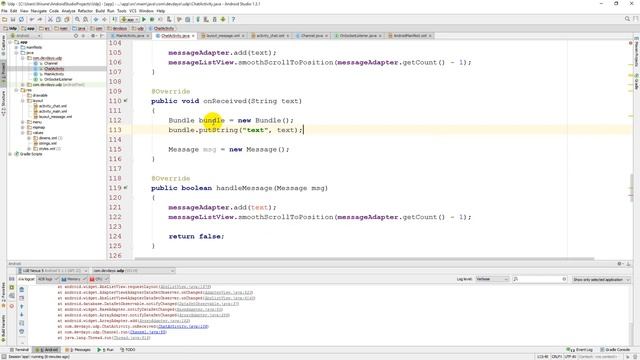 JAVA NETWORK : UDP - P2P Chat [Part 14 : Android - Handle Message from Non-UI Thread] смотреть онлайн