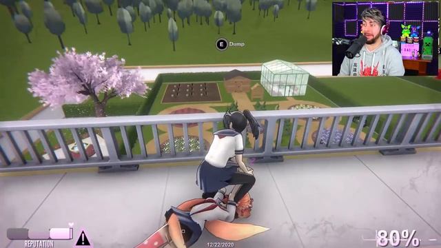 I WON! how Yandere Simulator ENDS if you GLITCH SENPAI'S CONFESSION! смотреть онлайн