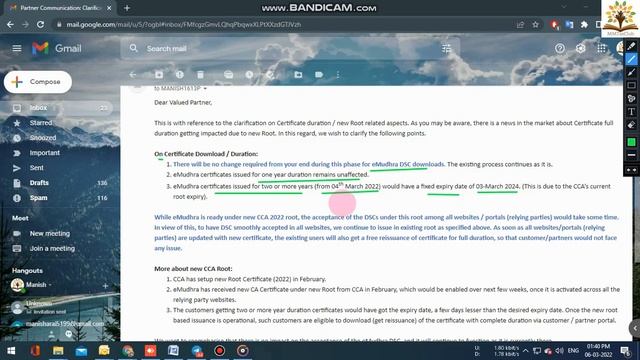 Clarification on Digital Signature Certificate Validity / New Root CA | Problem for DSC Partner смотреть онлайн
