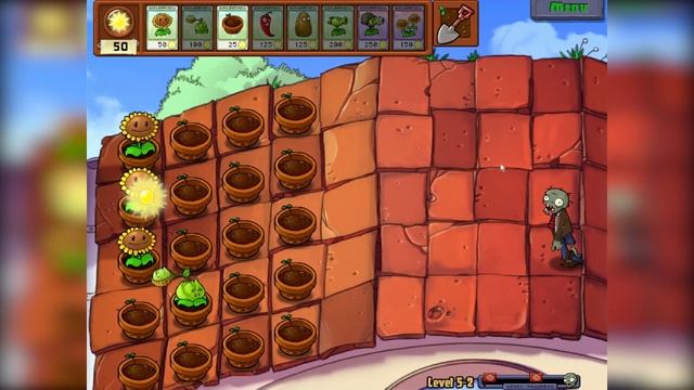 CABBAGE PULT VS BUNGEE ZOMBIE! | Plants vs. Zombies! смотреть онлайн