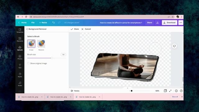 How to create 3d effect in canva for smartphone ? смотреть онлайн