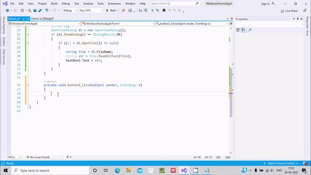 Open and Save file in C# Windows Application смотреть онлайн