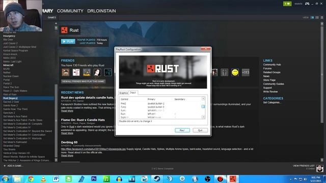 How to play Rust Legacy - UPDATE 2015 - Fix Corrupt Files - Rust Direct X 9 - Remap Controls смотреть онлайн