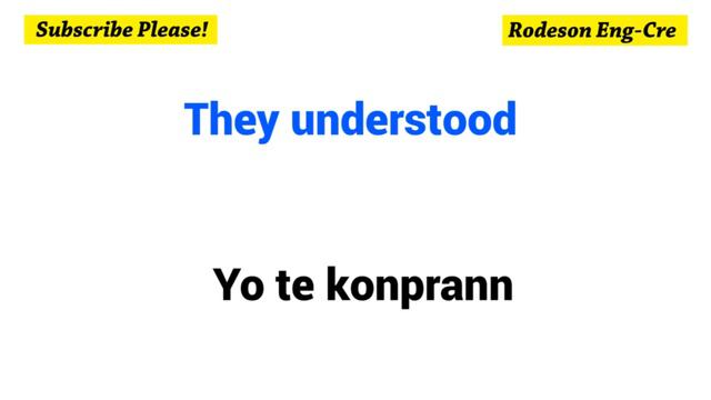 To understand = Konprann – Simple Present, Simple Past, Simple Future and Conditional смотреть онлайн