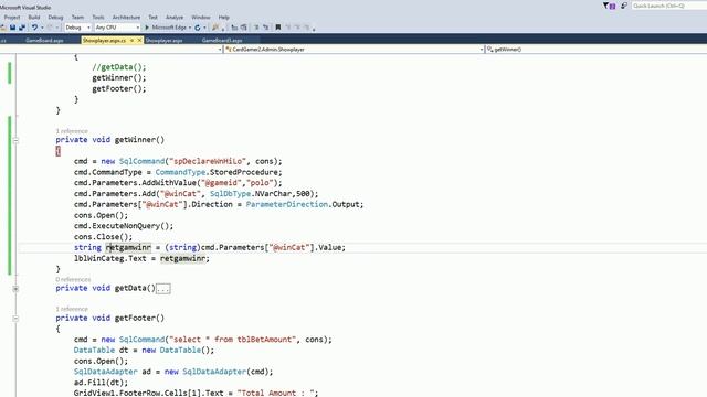 Call SQL StoredProcedure With String Parameter from c# смотреть онлайн