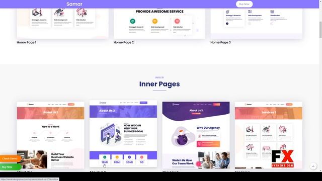Samar Creative Agency WordPress Theme saas business смотреть онлайн