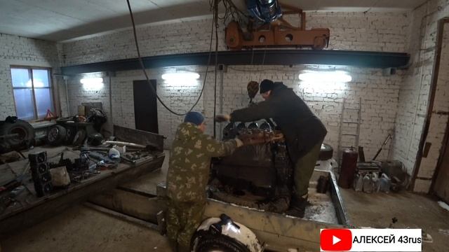 РАЗБИРАЮ МОТОР КАМАЗ. КАК ОЧЕНЬ БЫСТРО РАЗОБРАТЬ ДВС КАМАЗ . смотреть онлайн