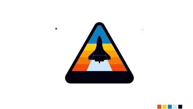 Designing a NASA Space Shuttle Logo Badge Design in Adobe Illustrator | Speed Art Process Video смотреть онлайн