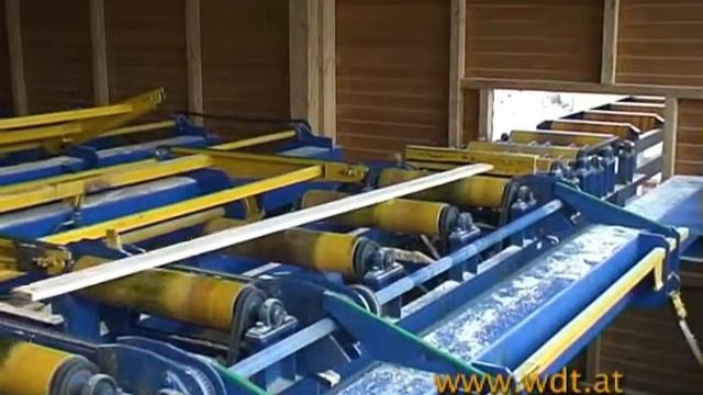 Комплектная линия на базе ленточнопильного агрегата EWD. WDT Maschinenbau GmbH, Австрия. смотреть онлайн