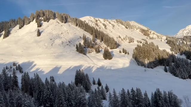 Лыжный курорт в Швейцарии. Вилар-Сюр-Оллон. Коль-де-Бретей. смотреть онлайн