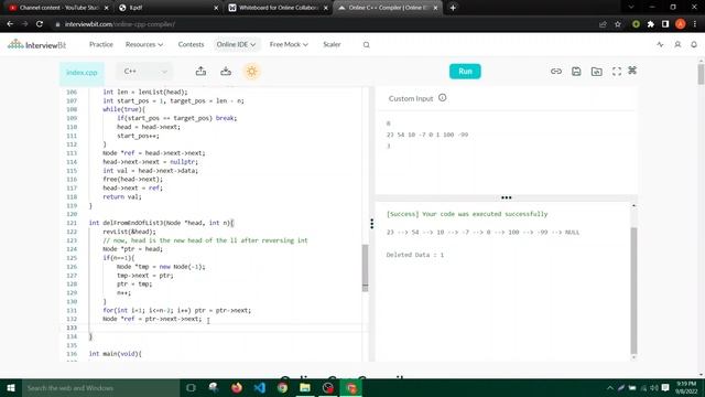 Linked List Delete Nth Node from End смотреть онлайн