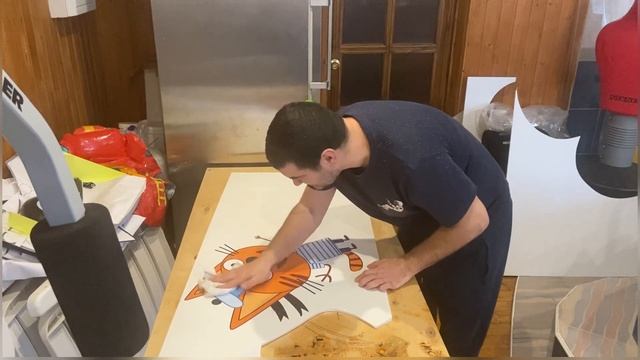 Делаем ростовые фигуры Трех котов для фотозоны смотреть онлайн