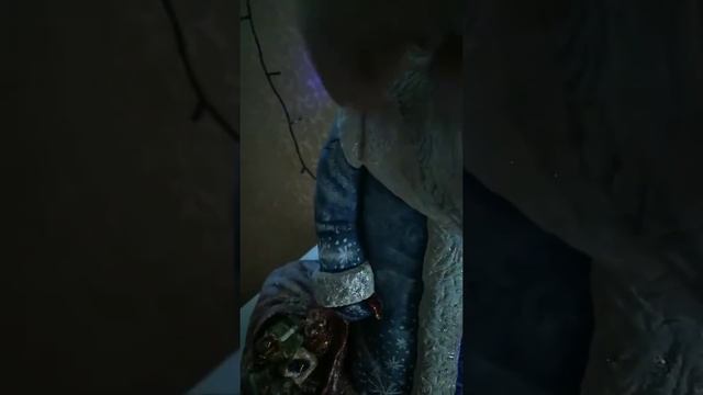 Снегурочка своими руками. Украшаю блёстками. Снег из ваты. смотреть онлайн