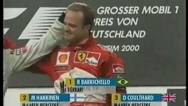 F1 Hockenheim 2000 Rubens Barrichello First Win смотреть онлайн