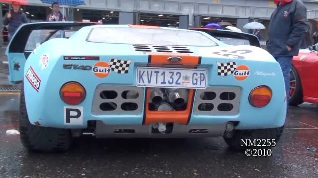 1502 GULF Ford GT40 MK1 Lovely Sound Start and Revs смотреть онлайн