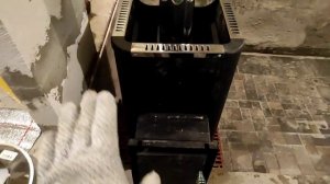 Банная печь Ермак -12 для парилки в гараже, купил, установка...