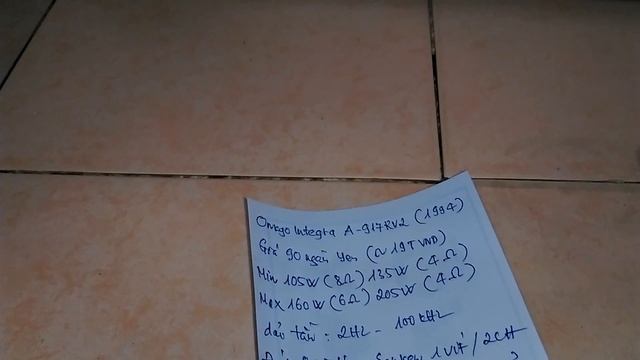 ( Đã bán ) Onkyo Integra A-917RV2 : Cân Bass 30 Karaoke Khỏe Re ! смотреть онлайн