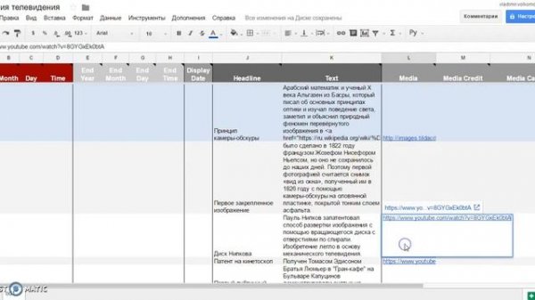 Как создать таймлайн в сервисе Timeline JS