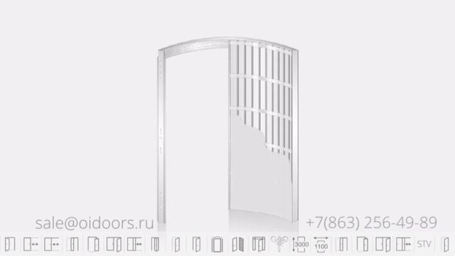 Скрытая раздвижная система SECRET OIDOORS Circular 1 под штукатурку смотреть онлайн