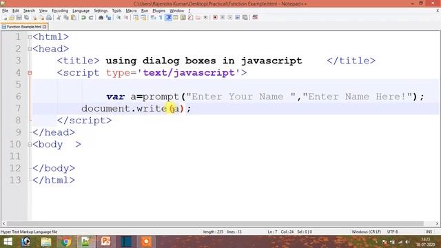 JavaScript Part 24 || Dialog Boxes in JavaScript || Alert, Prompt And Confirm Boxes in JavaScript. смотреть онлайн