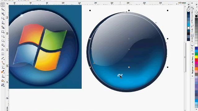 Corel Draw X5 tutorial Window 7 logo смотреть онлайн