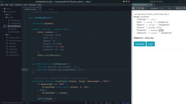 [IT] Sistema di autenticazione in php v1.2 - Sicurezza sessioni #6 смотреть онлайн