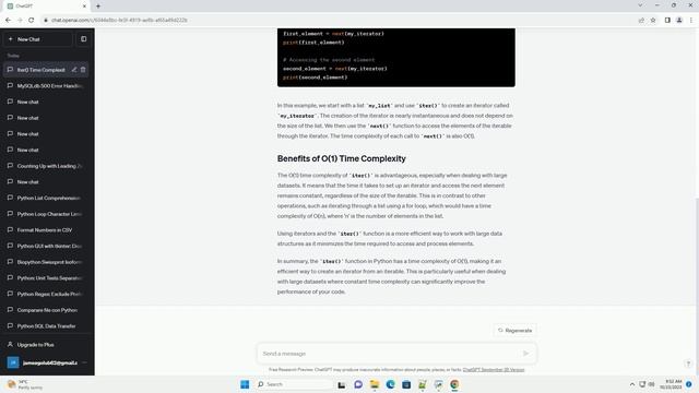 Python iter time complexity смотреть онлайн