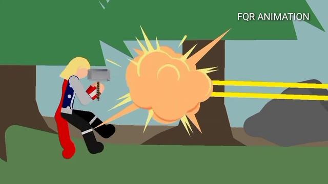 Stick Nodes - Thor Vs Ironman(250subs) смотреть онлайн