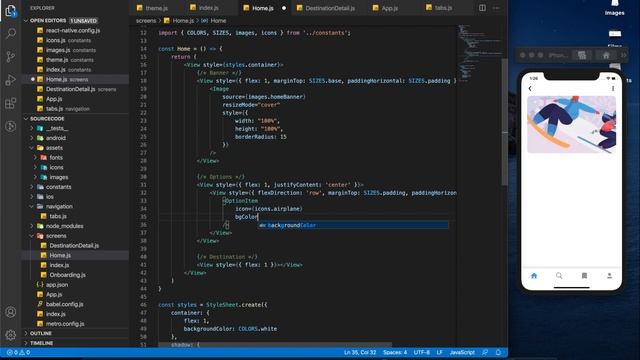 LCRN EP3 - Trip Booking App - React Native UI смотреть онлайн