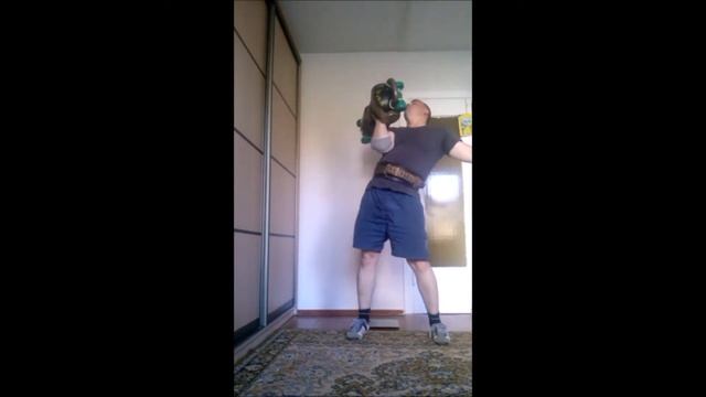 Толчок гантели 64 кг смотреть онлайн