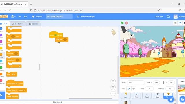 WE BARE BEARS GAME ! on Scratch. смотреть онлайн