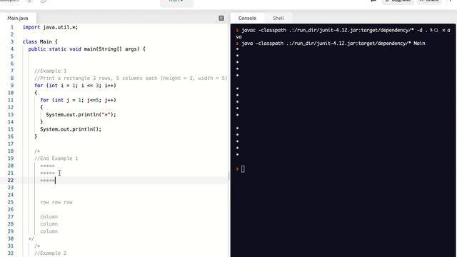 Example walkthrough helping a student debug Java code with a nested loop смотреть онлайн