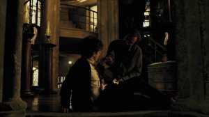 Люпин учит Гарри Поттера бороться с дементорами / Гарри Поттер произносит заклинание Патронус