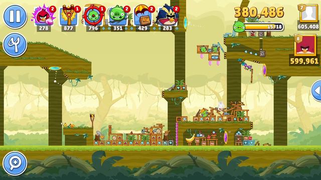 Angry Birds Friends Level 2 Tournament 1362 three stars NO POWER-UP walkthrough 2024-02-29 смотреть онлайн