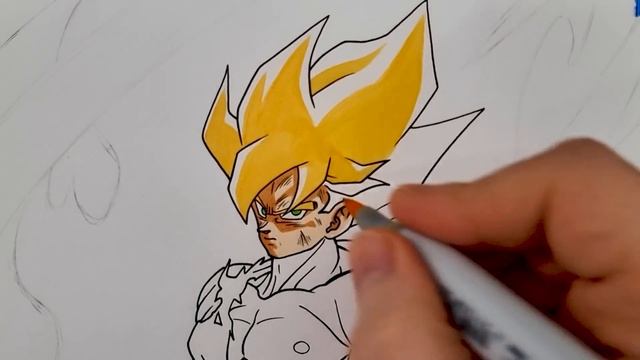 Drawing Son Goku, The Legendary Saiyan | Redraw fan's Drawing смотреть онлайн