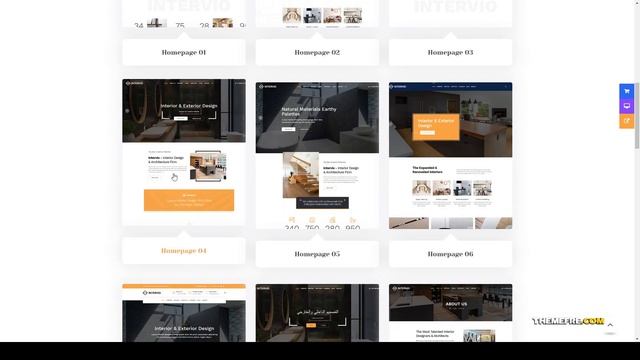 Intervio - Architecture WordPress Theme designer minimal Website Builder смотреть онлайн